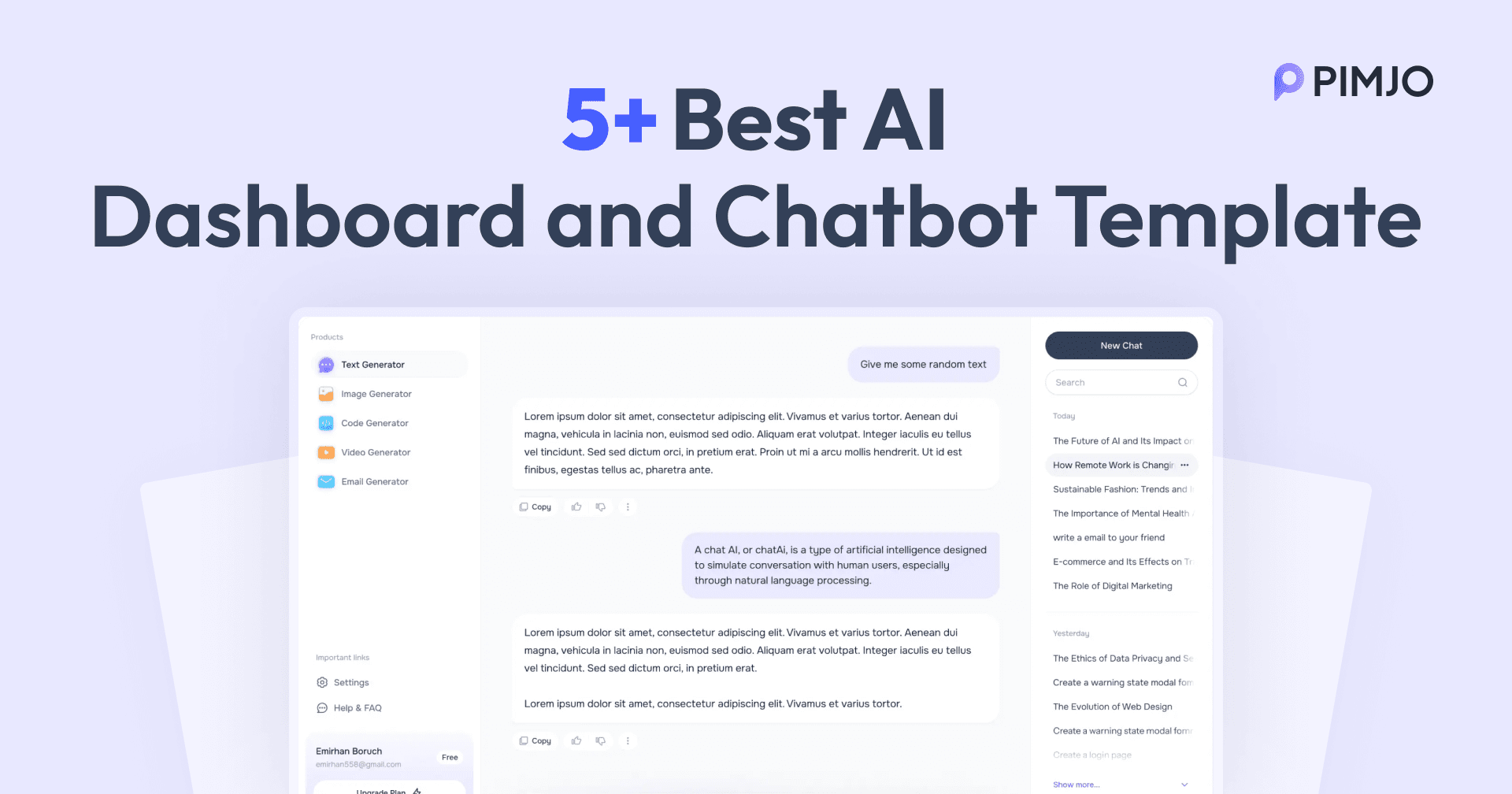 5+ Best AI Dashboard and Chatbot Templates for 2026