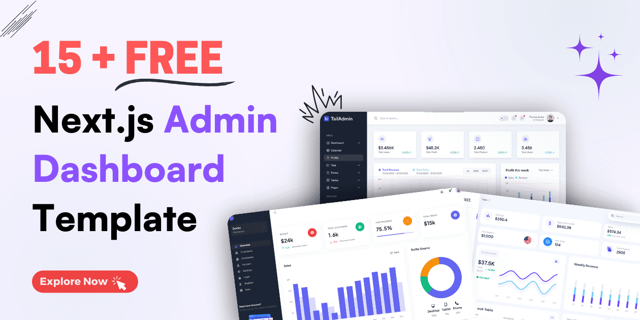 15+ Free Next.js Admin Dashboard Template for 2025