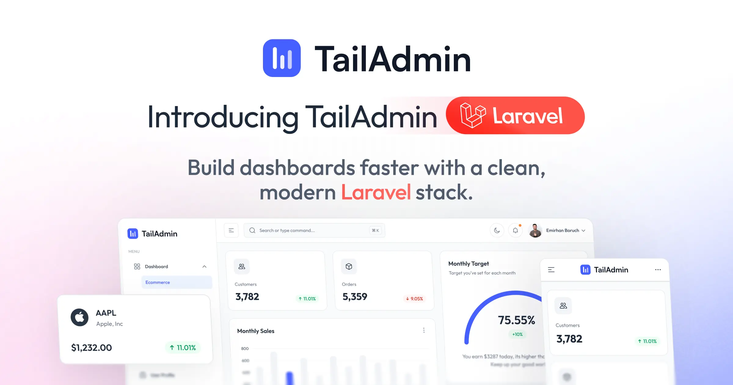 Introducing TailAdmin Laravel