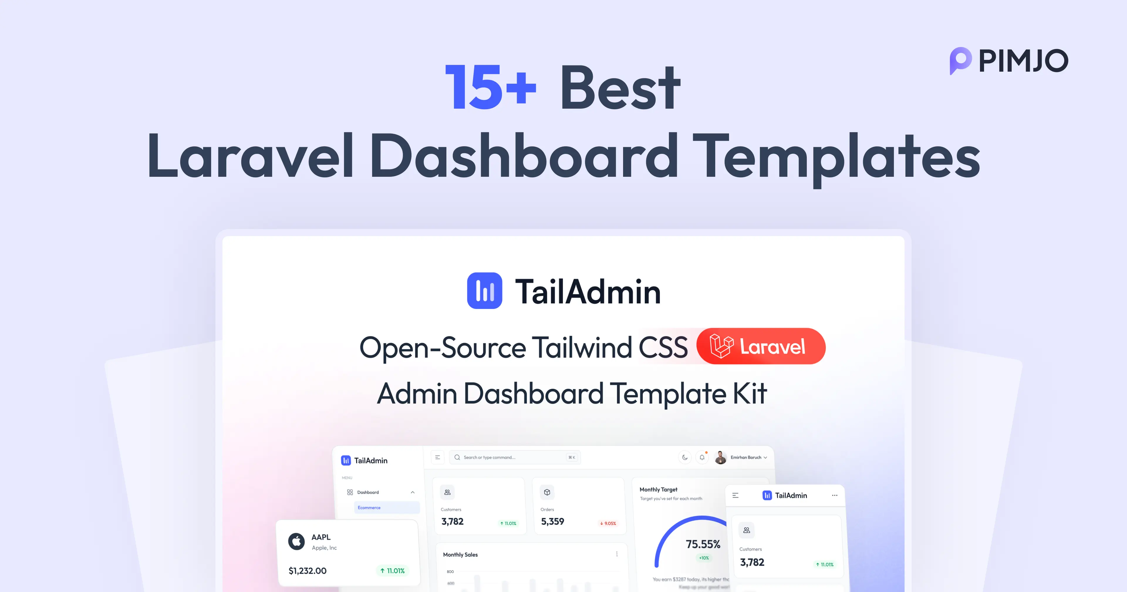 15+ Best Laravel Dashboard Templates for 2026