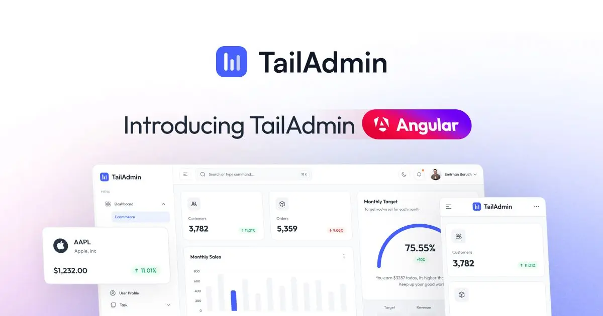 Introducing TailAdmin Angular